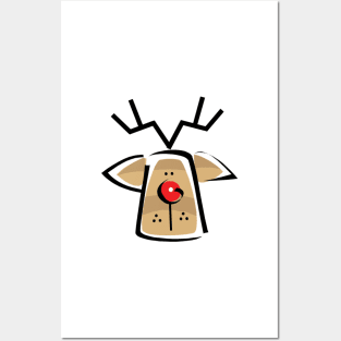 Little Red Nose Raindeer Posters and Art